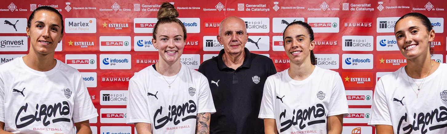 L'SPAR Girona presenta a Queralt Casas, Madison Conner, Juana Camilión i Marija Lekovic